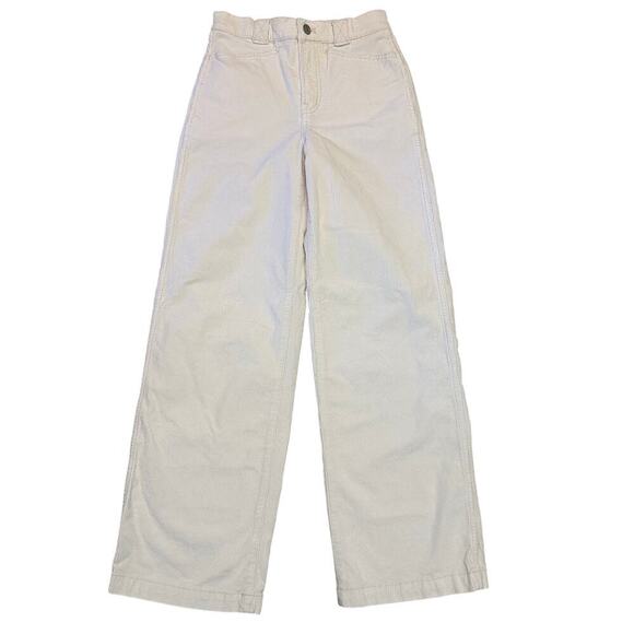 Madewell Pants - Madewell Emmett 2.0 Wide-Leg Pants in Corduroy Antique Cream Size 24